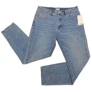 Tobi Roswell Studded Denim Boyfriend Jean NWT